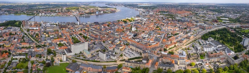 Aerial Panorama The Downtown The