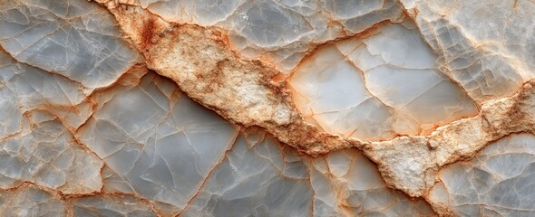 Fototapeta premium Textured stone surface with light and dark veining