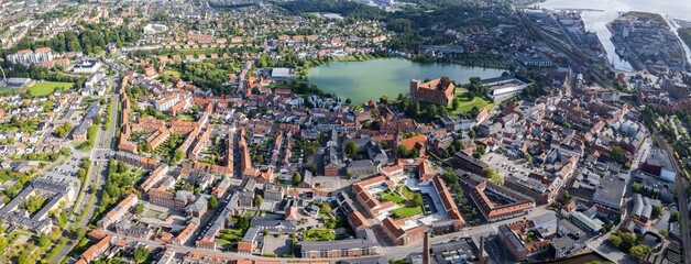 Aerial Panorama The Downtown The