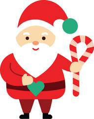 Santa Claus with stick