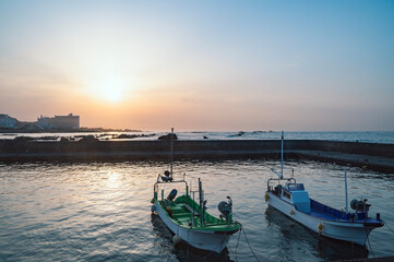 Fototapeta premium 千葉 早朝の野島漁港