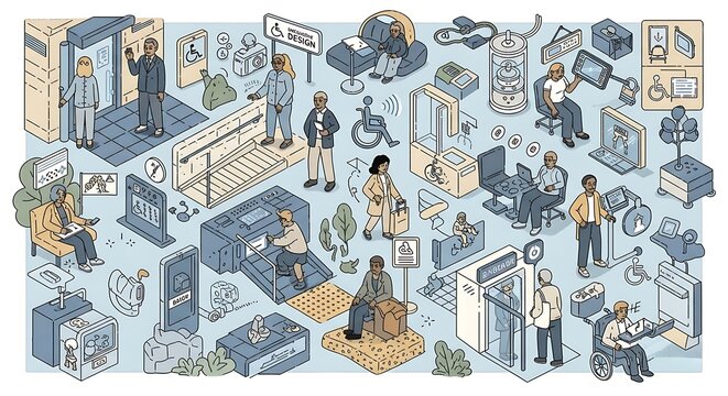Accessibility and Inclusive Design Illustration.