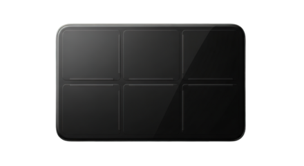 Black Rectangular Digital Scale Top Down View
