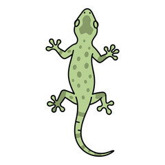 green lizard cartoon