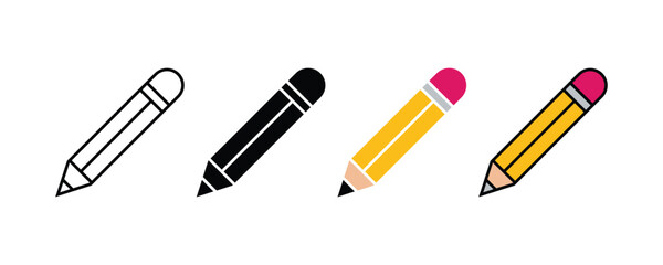  Pencil icon vector or Pencil edit icon