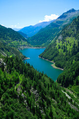 mountain lake in the alps