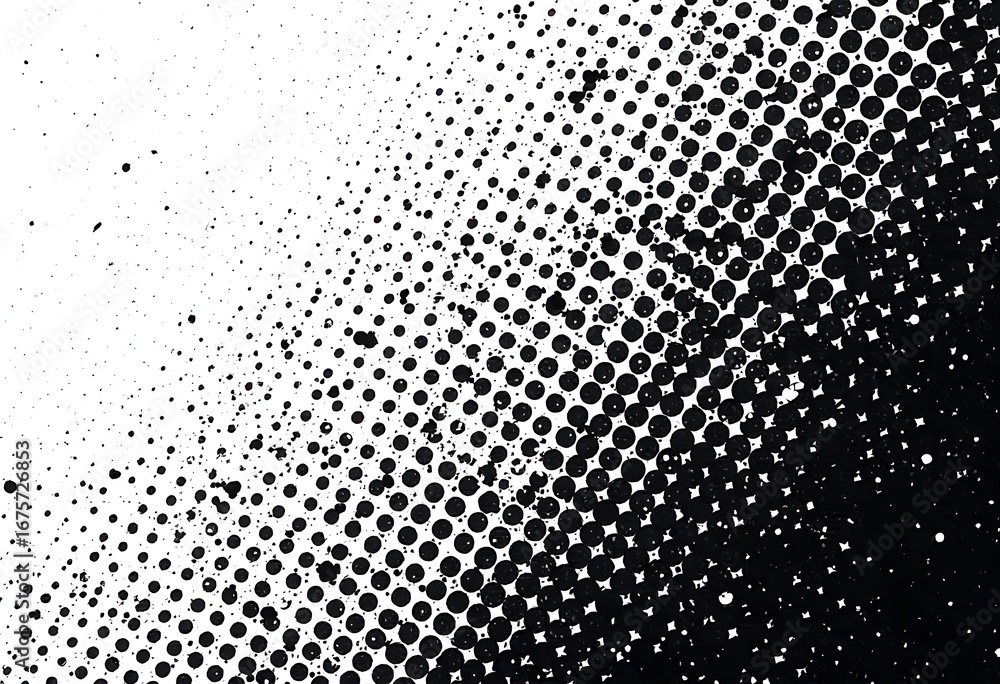 Poster generative ai halftone pattern texture effect.