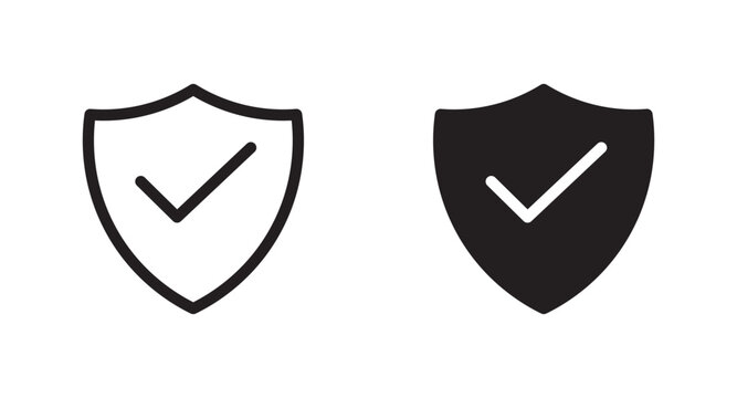 sheild verified icon set