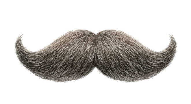 Fake moustache isolated on white background
