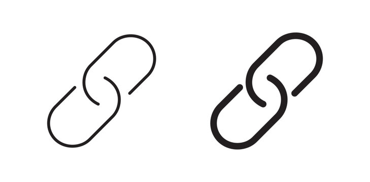 Chain, link icon vector. Link icon. Hyperlink chain symbol. 