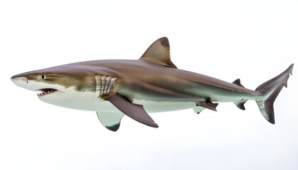 Obraz premium Shark Isolated on White Background