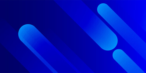 Abstract blue background with diagonal lines. Dynamic shapes composition. Vector illustration