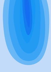 Paper cut background with color blue