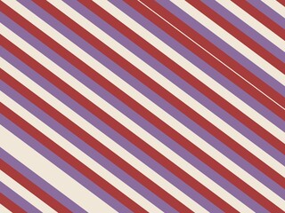 Obraz premium Diagonal stripes pattern with red, purple, and beige colors.