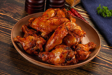 Hot and spicy Buffalo chicken wings
