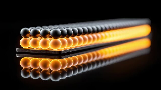 Spherical Matrix Reflects Light and Full of Technology