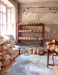 Eine alte Bäckerei,Vintage.