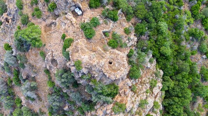 Archaeological complex of the Antigori nuraghe. Sarroch, Sardinia, Italy