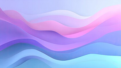 Obraz premium Abstract wavy layers of pastel colors
