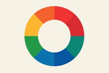 Obraz premium Prismatic Circle Spectrum Abstract Art