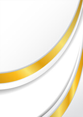 simple luxury background with white and gold colors vector
