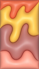Colorful Abstract Fluid Shapes Background. Modern abstract background with smooth fluid shapes in pastel colors. Perfect for wallpapers, posters, web design, branding, and digital art projects