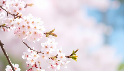 Obraz premium Spring bloom cherry blossom festival tokyo floral photography urban environment close-up view celebrating nature's beauty