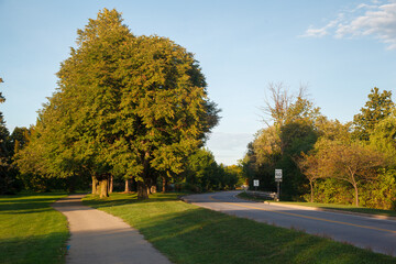 Footpath at the Botanical Gardens  Niagara Falls, Ontario, Canada,
