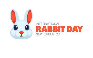 Vector graphic of International Rabbit Day ideal for International Rabbit Day celebration.