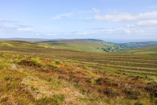 Aghan Mountain in the Antrim Hills, County Antrim, Northern Ireland 