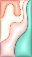 Colorful Abstract Fluid Shapes Background. Modern abstract background with smooth fluid shapes in pastel colors. Perfect for wallpapers, posters, web design, branding, and digital art projects