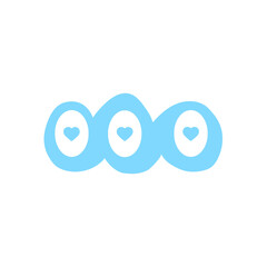 Elegant minimal heart icon using subtle muted tones.