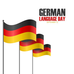 Vector graphic of German Language Day ideal for German Language Day celebration.