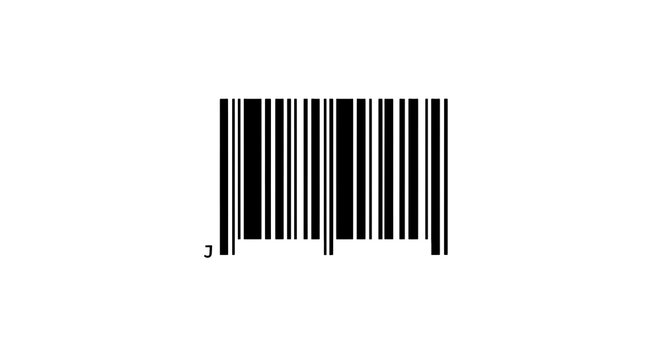 Barcode image product identification scan code retail upc symbol data matrix inventory management tool on transparent background