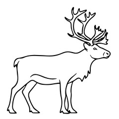 deer silhouette vector