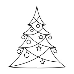 abstract christmas tree