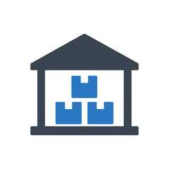 Storage Warehouse Building Icon
