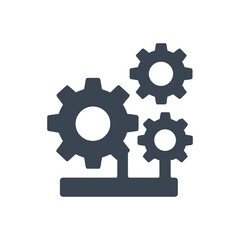 Interlocking Gears Cogwheel Icon