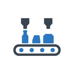 Automated Production Conveyor Icon