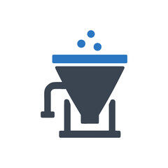 Hopper Funnel Manufacturing Icon