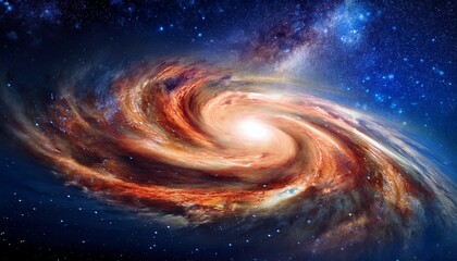 celestial symphony dive into the cosmic dance of swirling galaxies and celestial wonders an artistic portrayal of the universe s grand spectacle the image is a visualization of cosmic beauty