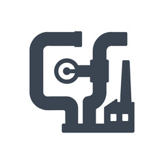Industrial Piping System Icon