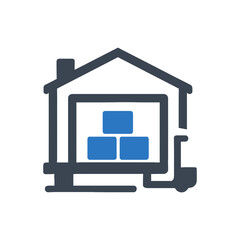 Warehouse Transport Service Icon