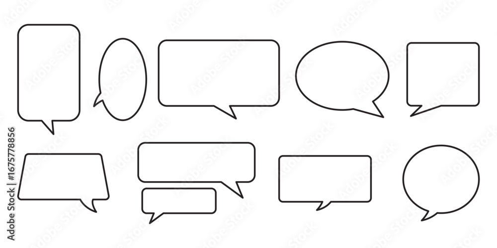 Poster set of yellow speech bubble collection .set of yellow speech bubble cartoon box icon set . speech bu