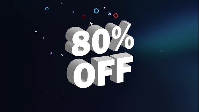 80 percent off Video, 80% OFF Sale Video, 80 Off Discount Video, 80 Percent Discount Video, 80 %