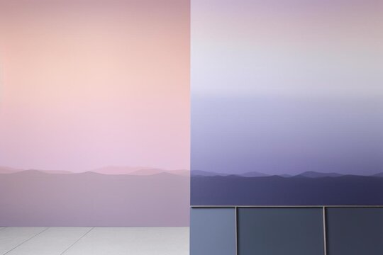 sunrise over the window