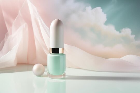 lipstick and nail polish