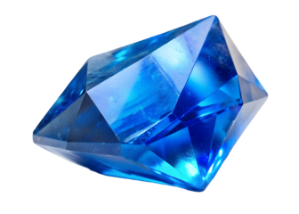 blue crystal png image on transparent background
