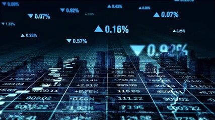 stock market graph - Powered by Adobe