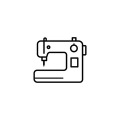 Vector art of outline sewing machine